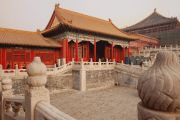 Inside the Forbidden City, a large complex that was once reserved for emperor, his family, and servants