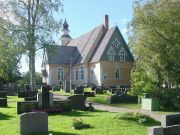 Wooden church and cemetery