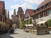 Rothenburg is a well preserved medieval town
